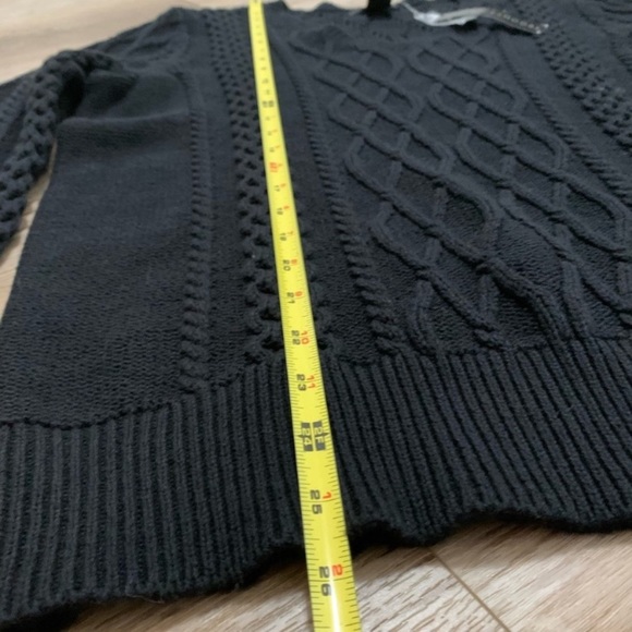 Preswick & Moore Cableknit Sweater - Black - XL - NEW - Picture 6 of 7